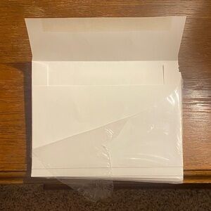 White Envelopes with Clear Seal
